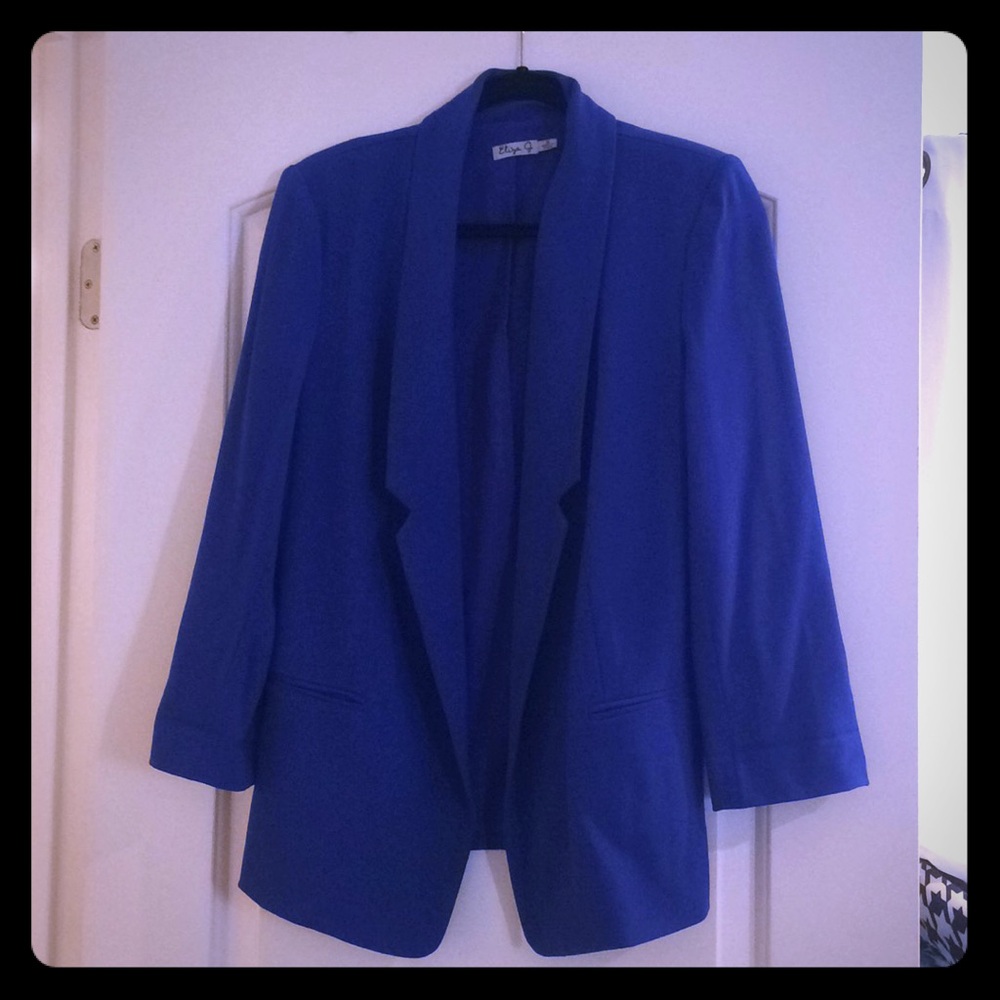 Royal Blue Oversized Blazer - Medium - NWOT